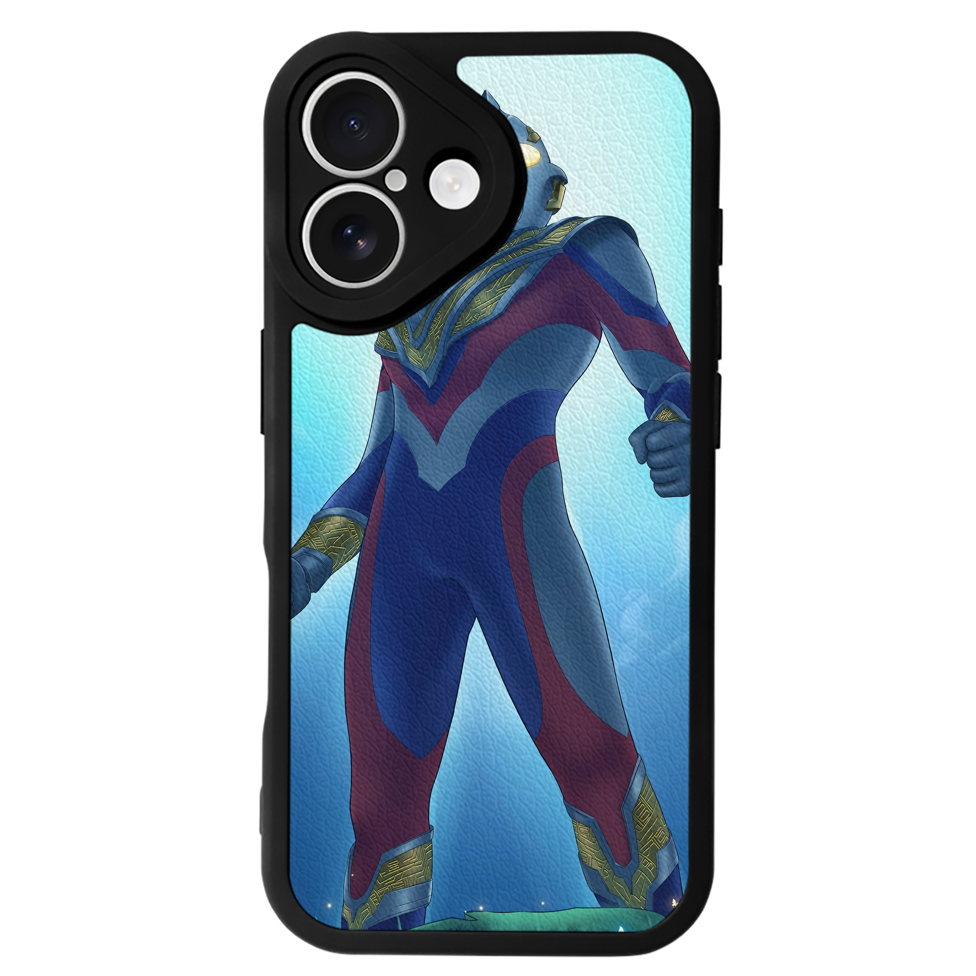 （画像用） ウルトラマン Ultraman 【iPhone 16シリーズ対応】シリコンスマホケース（レザー調） 材質：シリコン